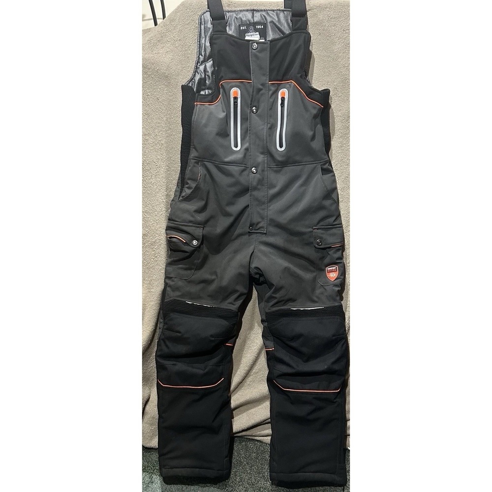 RefrigiWear Insulated Cold Weather Bib Overalls -40F Charcoal 7140R